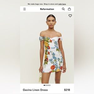 Reformation Gavina Linen Dress